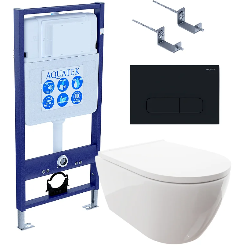 Комплект инсталляции Aquatek Standard INS-0000012 с унитазом ПОЛАРИС AQ0700-00 с сиденьем микролифт, кркпежомом KKI-0000002 клавишей смыва KDI0000017 SET Aquatek ПОЛАРИС-017 4в1 Комплект инсталляции Aquatek Standard INS-0000012 с унитазом ПОЛАРИС AQ0700-00 с сиденьем микролифт, кркпежомом KKI-0000002 клавишей смыва KDI0000017 SET Aquatek ПОЛАРИС-017 4в1
