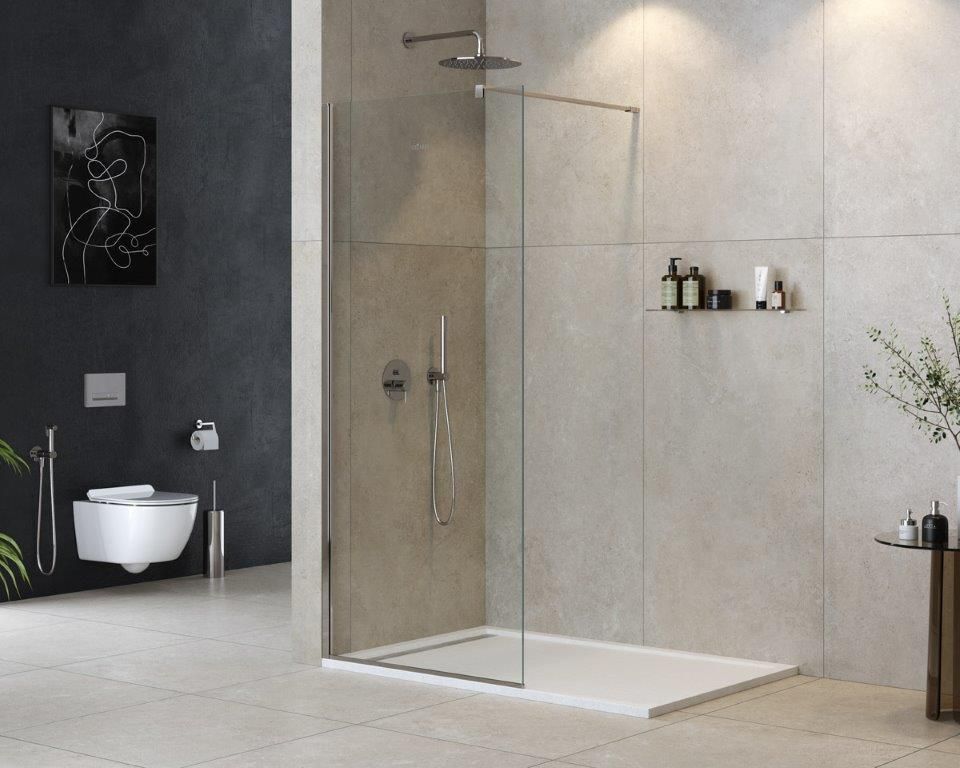 Душевая перегородка CEZARES LIBERTA-L-1-80-120-C-Cr 80см стекло прозрачное, профиль хром Душевая перегородка CEZARES LIBERTA-L-1-80-120-C-Cr 80см стекло прозрачное, профиль хром