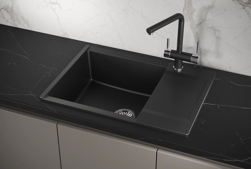 Кухонная мойка Granula 7003 шварц — Изображение 1