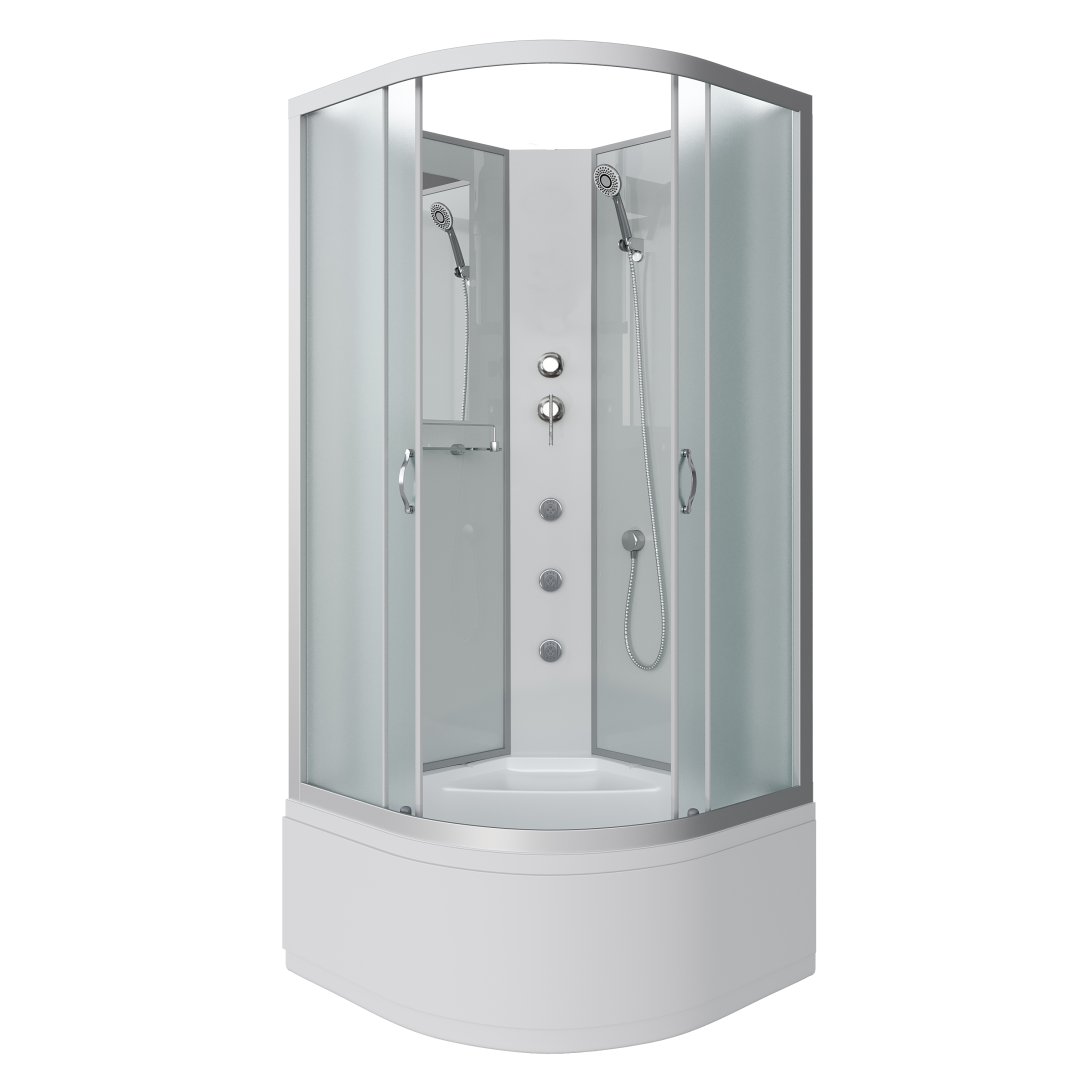 Душевая кабина Niagara Classic NG-2308-14BKG (900х900х2000) высокий поддон (40см) стекло матовое 23081424BKG Душевая кабина Niagara Classic NG-2308-14BKG (900х900х2000) высокий поддон (40см) стекло матовое 23081424BKG