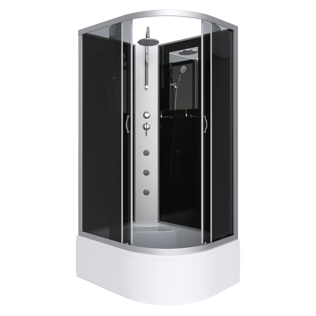 Душевая кабина Niagara Classic NG-2510-14LBKTG (1200х800х2100) высокий поддон (40см) стекло тонированное 25101434LBKTG Душевая кабина Niagara Classic NG-2510-14LBKTG (1200х800х2100) высокий поддон (40см) стекло тонированное 25101434LBKTG