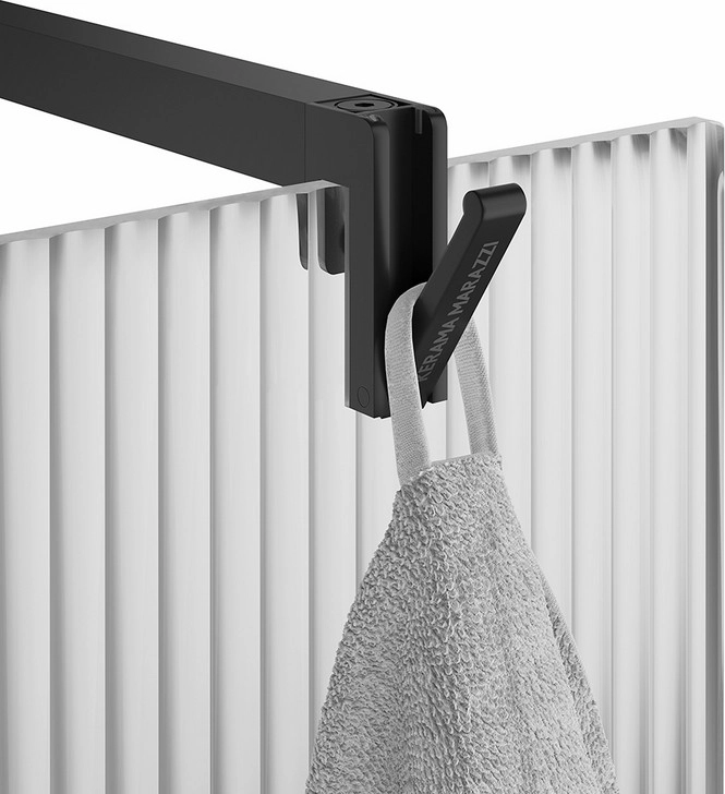 Душевая перегородка Kerama Marazzi Cristallo CT.120.WI.BLK.M с рифленым стеклом, 120х210, матовый черный — Изображение 2