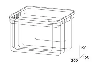 Полка FBS Ryna RYN 036 с держателями для мочалок Полка FBS Ryna RYN 036 с держателями для мочалок