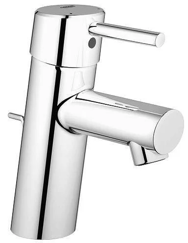 Смеситель для раковины GROHE Concetto с донным клапаном, низкий излив, хром (32204001) Смеситель для раковины GROHE Concetto с донным клапаном, низкий излив, хром (32204001)