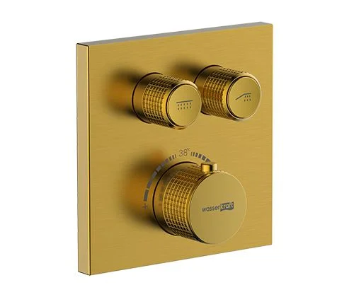 Смеситель для душа WasserKRAFT Aisch 5548 Thermo термостатический золото Смеситель для душа WasserKRAFT Aisch 5548 Thermo термостатический золото