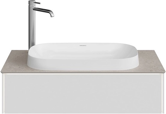Тумба под раковину Kerama Marazzi Magica MA.90.1\MGR.M подвесная 90, утренний серый матовый — Изображение 4