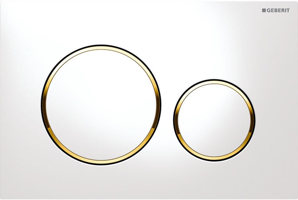 Клавиша смыва Geberit 115.882.KK.1 Sigma20 пластик,белый/золото Клавиша смыва Geberit 115.882.KK.1 Sigma20 пластик,белый/золото