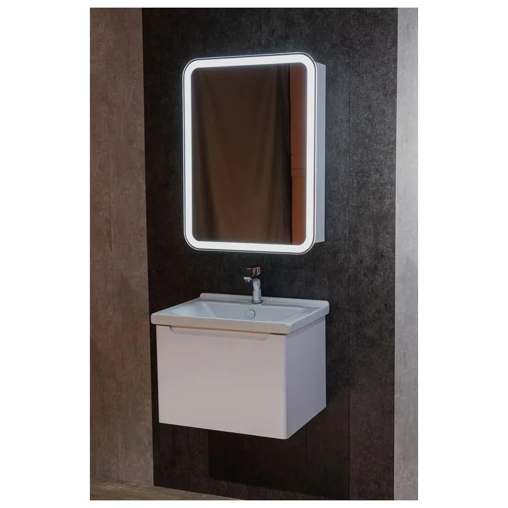 Зеркальный шкаф Silver Mirrors Фиджи Flip 600х800 LED-00002657 бесконтактный сенсор — Изображение 3