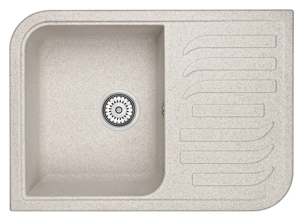 Кухонная мойка Granula 7001, ПИРИТ, кварц 695х495 Кухонная мойка Granula 7001, ПИРИТ, кварц 695х495