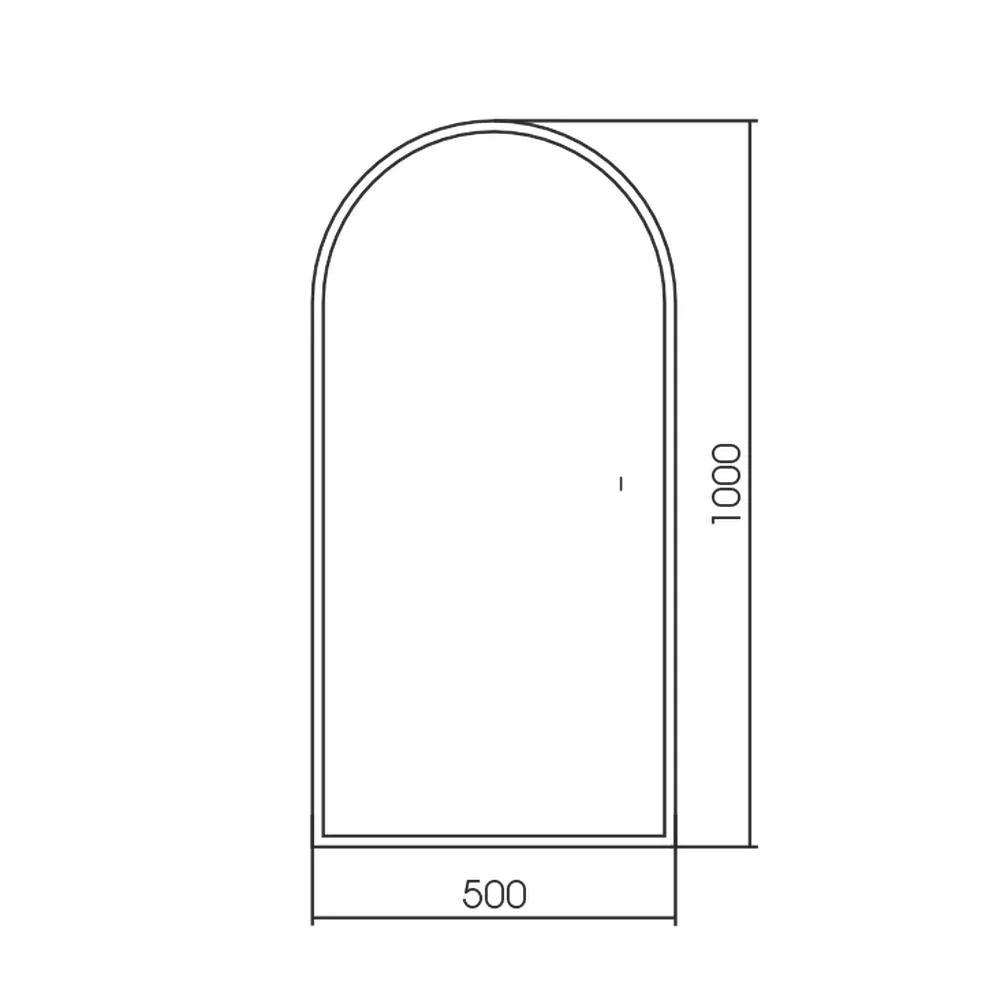 Зеркало Silver Mirrors Donna-ТХ 500х1000 LED-00003134 бесконтактный сенсор — Изображение 2