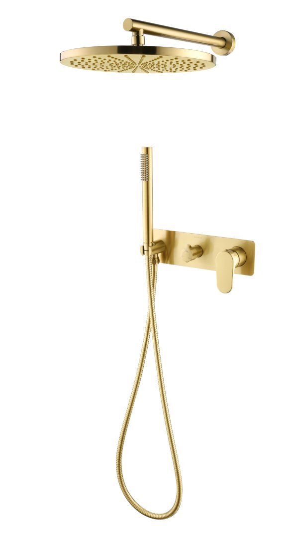Душевая система Boheme SPECTRE Matt Gold встраиваемая 454-MG золото-матовый Душевая система Boheme SPECTRE Matt Gold встраиваемая 454-MG золото-матовый