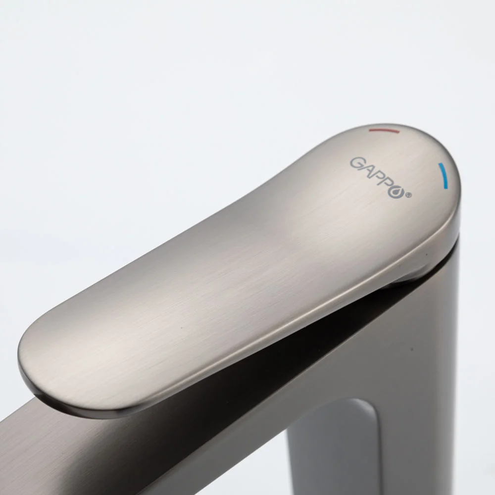 Смеситель для раковины Gappo G1010-29 оружейная сталь — Изображение 7