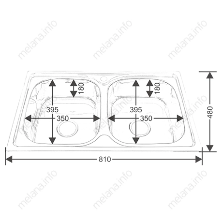 Кухонная мойка MELANA 8148S 0,8/180 2-я чаша врезная прямоугольная с сифоном (026 t *8) 026 t (*8) Кухонная мойка MELANA 8148S 0,8/180 2-я чаша врезная прямоугольная с сифоном (026 t *8) 026 t (*8)