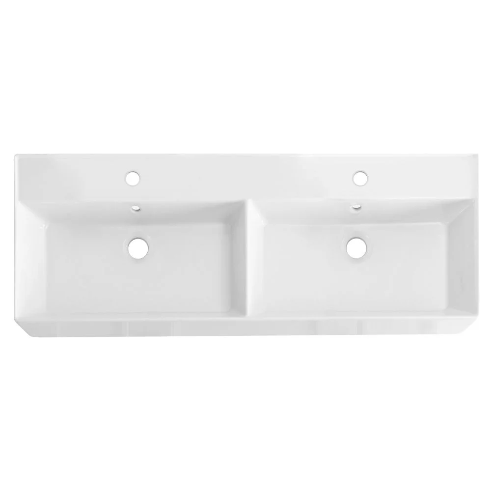 Раковина CEZARES CZR-MIL-120-2-LVB белый 1200x465 керамика Раковина CEZARES CZR-MIL-120-2-LVB белый 1200x465 керамика