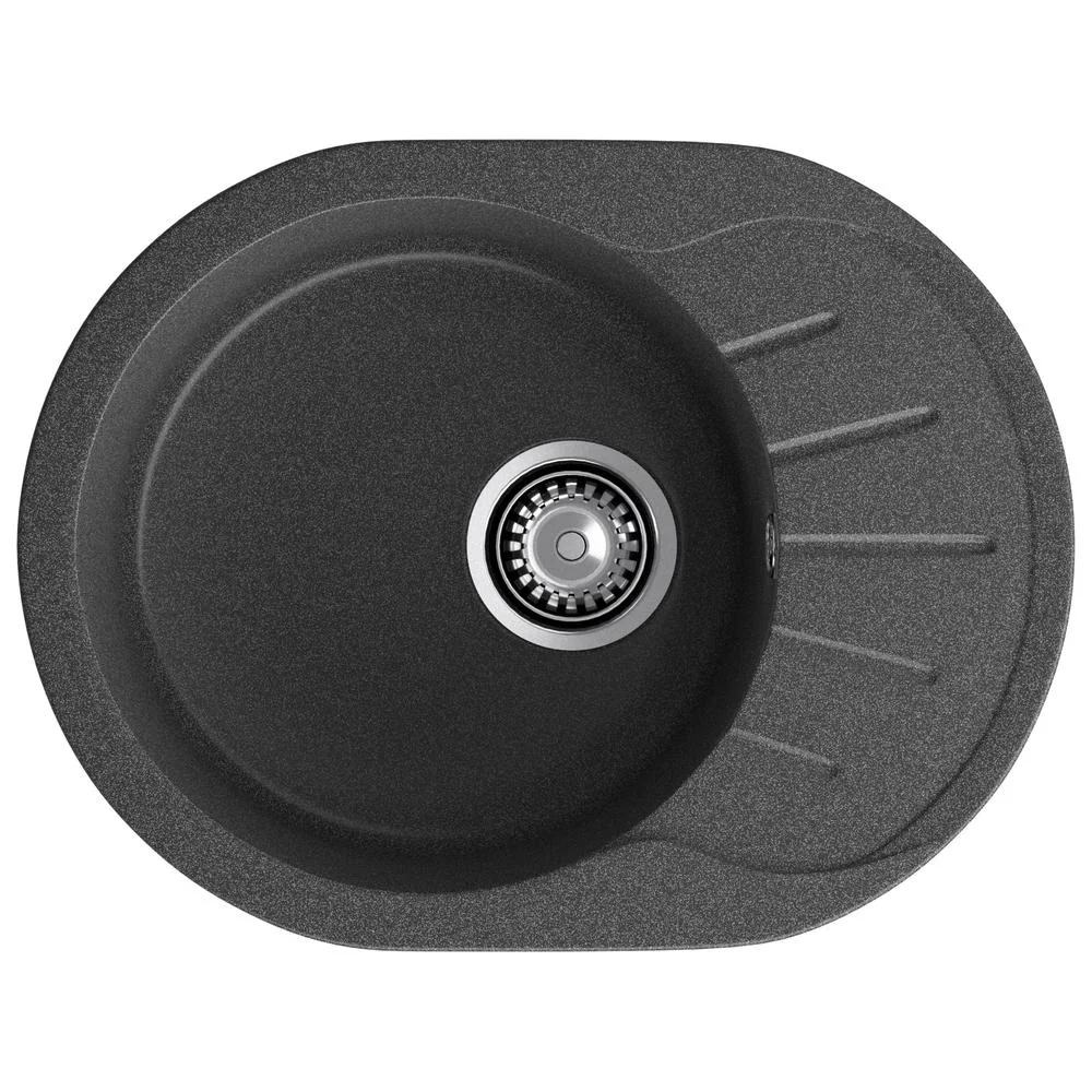 Кухонная мойка GranFest RONDO R-580L графит — Изображение 1