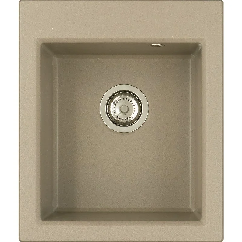 Кухонная мойка Aquaton Линеа 43 1A732932LW250 из литого мрамора, серый шелк Кухонная мойка Aquaton Линеа 43 1A732932LW250 из литого мрамора, серый шелк