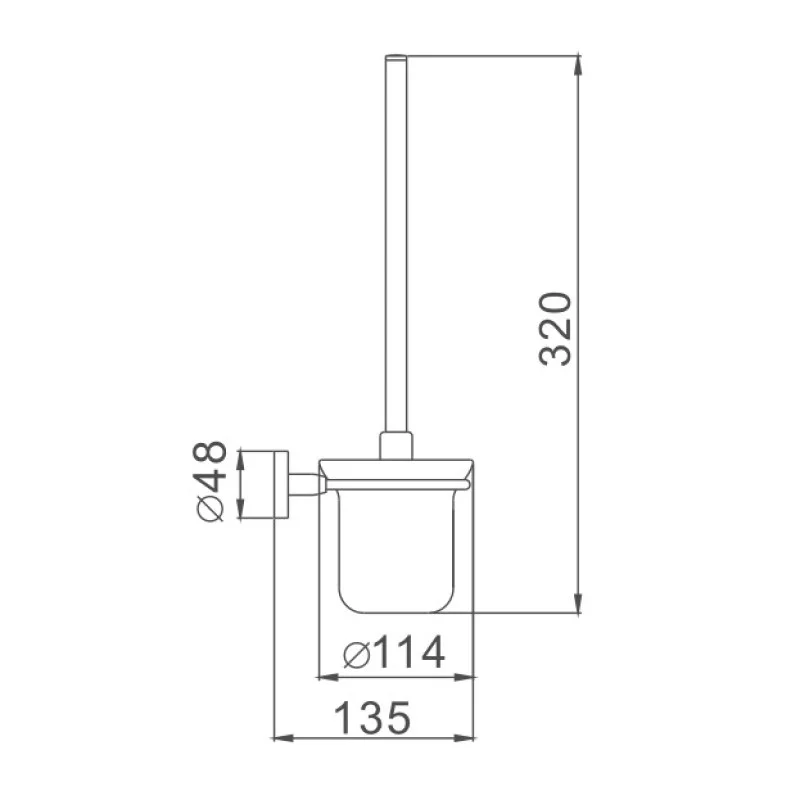 Ершик для унитаза D-Lin D273111 черный — Изображение 2