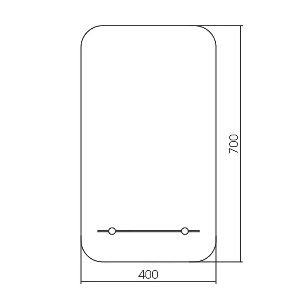 Зеркало Silver Mirrors Самба 400х700 ФР-00002406 с полкой — Изображение 2