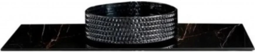 Столешница Boheme Lucido стекло 80см прямая глянцевый черный 853-080-GB Столешница Boheme Lucido стекло 80см прямая глянцевый черный 853-080-GB