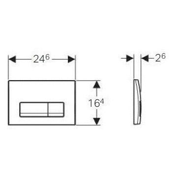 Клавиша смыва Geberit 115.105.21.1 Delta 51 пластик, цвет хром глянец. Клавиша смыва Geberit 115.105.21.1 Delta 51 пластик, цвет хром глянец.