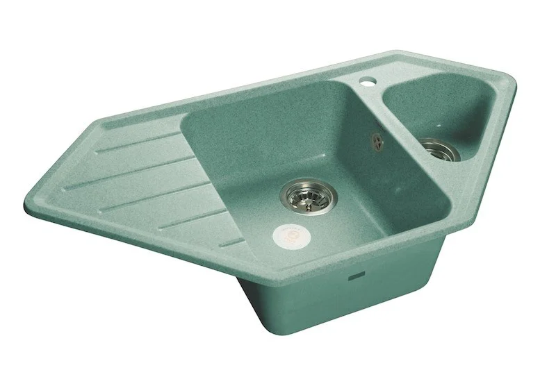 Кухонная мойка GranFest Corner C-950 E сал салатовый Кухонная мойка GranFest Corner C-950 E сал салатовый