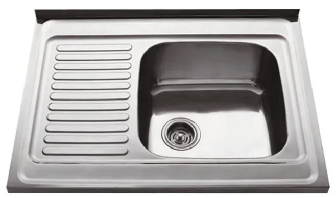 Кухонная мойка Haiba HBD6080R, сталь микродекор Кухонная мойка Haiba HBD6080R, сталь микродекор