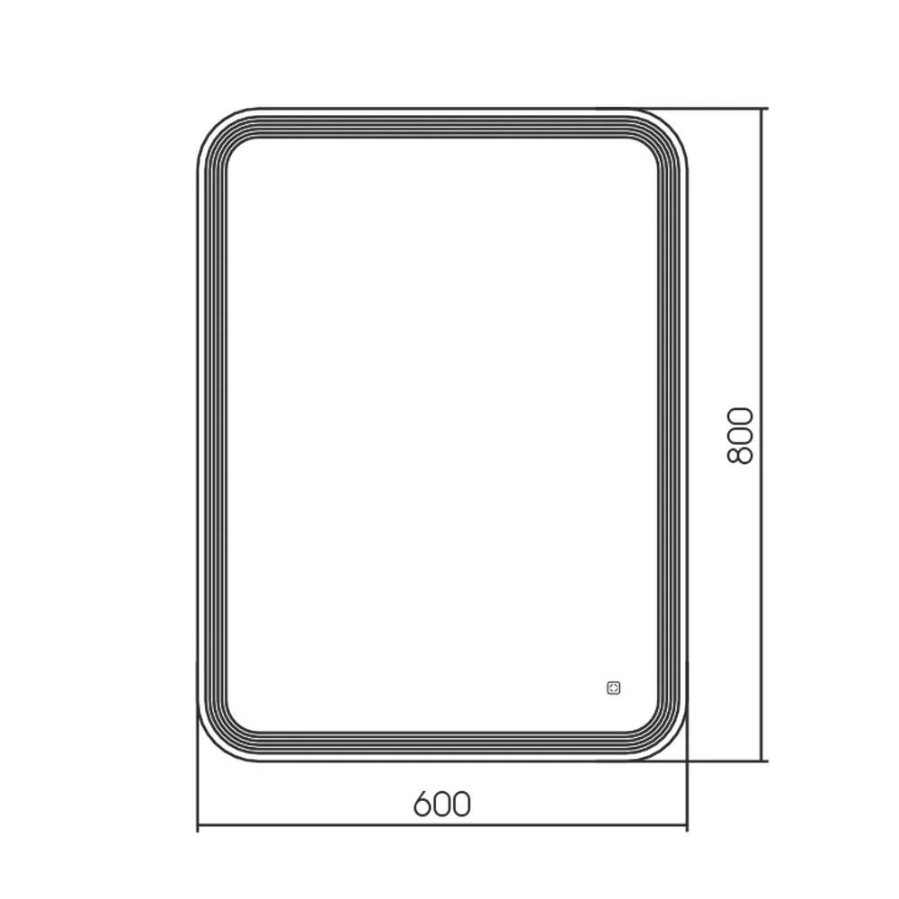 Зеркало Silver Mirrors MaryS 600х800 LED-00003117 бегущий свет сенсорный выключатель — Изображение 2
