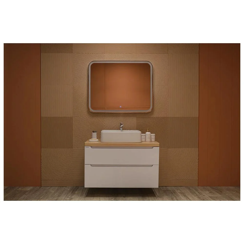 Зеркало Silver Mirrors Stiv neo-S 1000х800 LED-00002887 cенсорный выключатель бегущая подсветка — Изображение 5