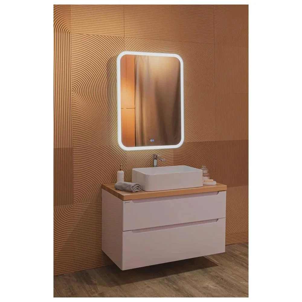 Зеркало Silver Mirrors Стив 685х915 LED-00002344 вертикальный подогрев сенсорный выключатель — Изображение 7