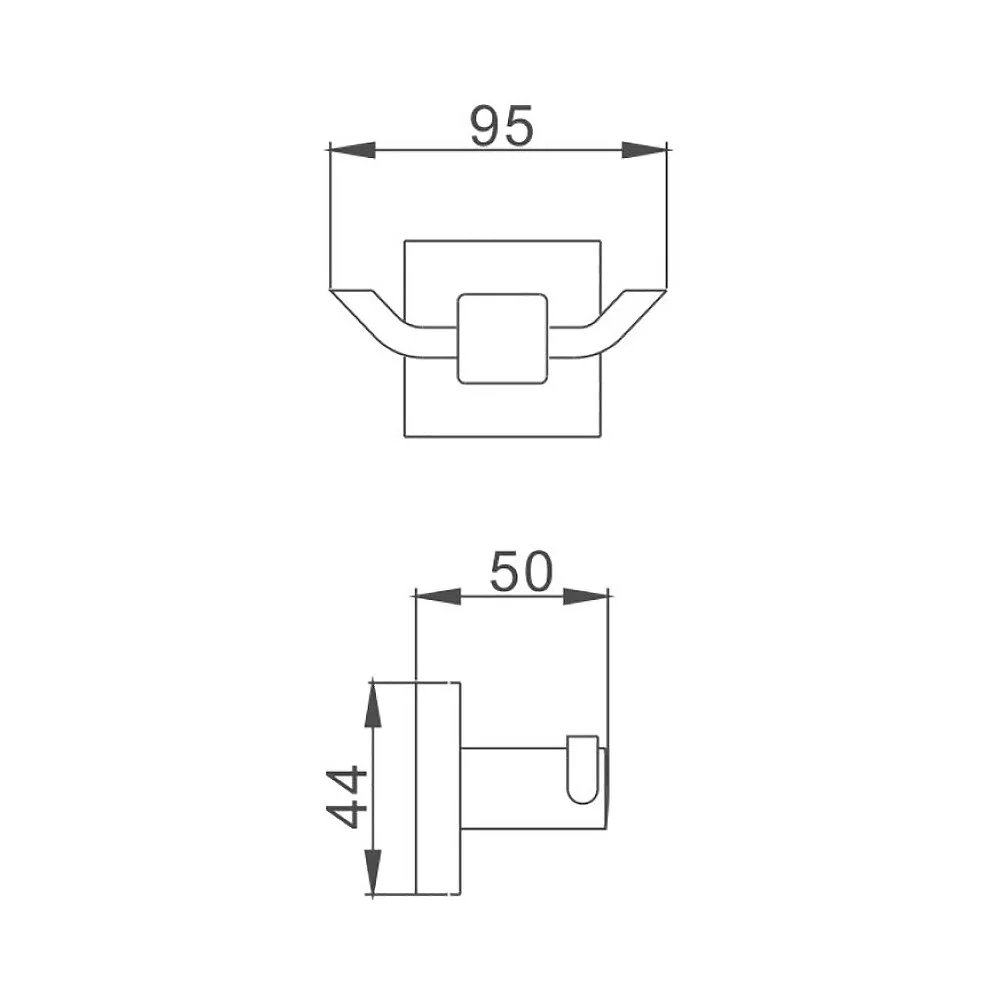 Крючок Haiba HB8905-2 черный — Изображение 2