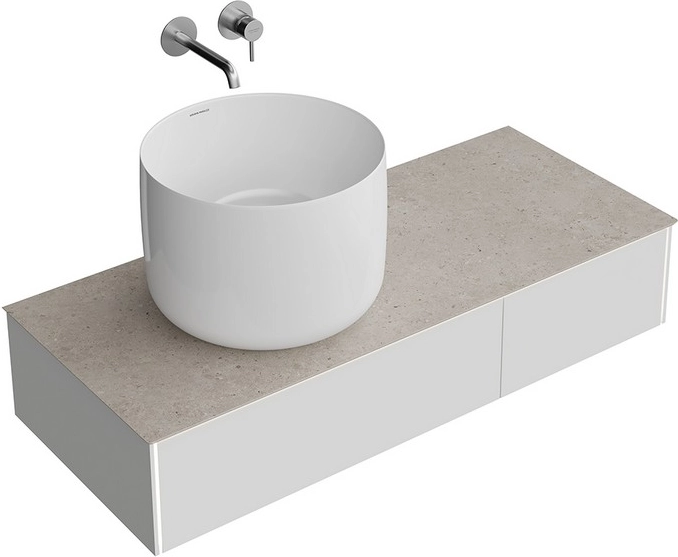 Тумба под раковину Kerama Marazzi Magica MA.120.2\MGR.M подвесная 120, утренний серый матовый — Изображение 2