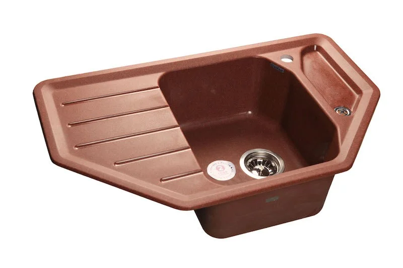 Кухонная мойка GranFest Corner C-800 E кр.м красный марс Кухонная мойка GranFest Corner C-800 E кр.м красный марс