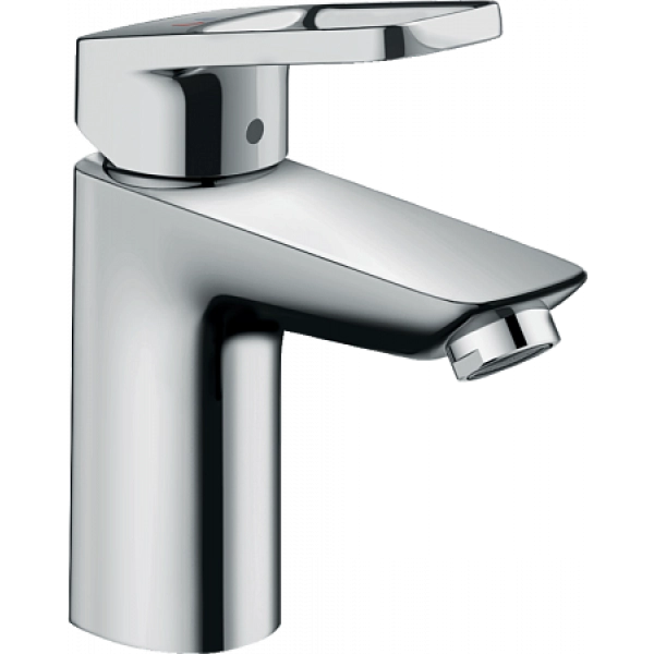 Смеситель для раковины Hansgrohe Logis Loop 100 CoolStart, со сливным гарнитуром 71154000, хром Смеситель для раковины Hansgrohe Logis Loop 100 CoolStart, со сливным гарнитуром 71154000, хром