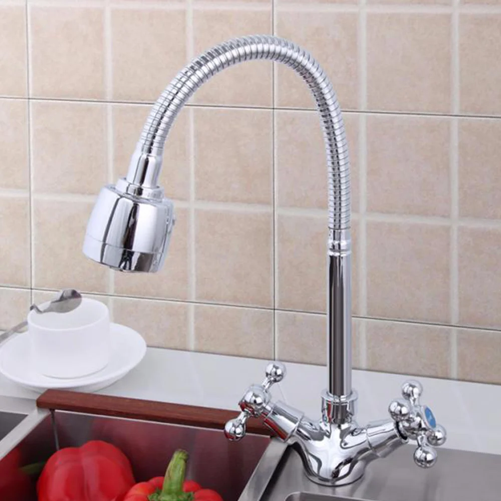Смеситель для кухни FRAP F4319 с гибким изливом, хром — Изображение 4