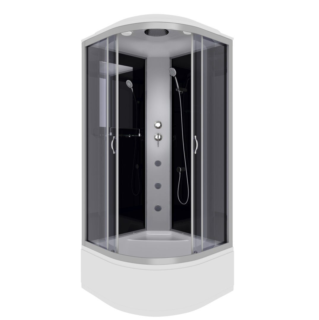 Душевая кабина Niagara Classic NG-2509-14G (1000х1000х2150) высокий поддон (40см) стекло тонированное 25091434G Душевая кабина Niagara Classic NG-2509-14G (1000х1000х2150) высокий поддон (40см) стекло тонированное 25091434G