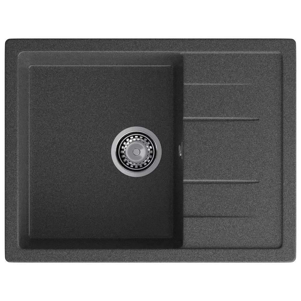 Кухонная мойка GranFest QUADRO Q-650L графит — Изображение 1