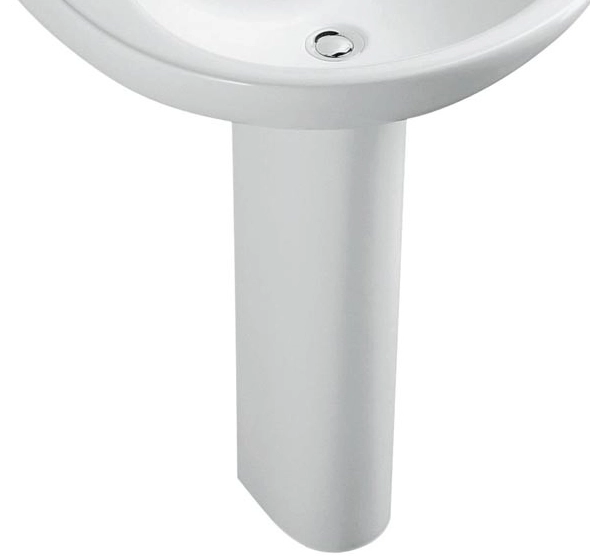 Пьедестал Jacob Delafon Patio для раковин, белый 19084-00 Пьедестал Jacob Delafon Patio для раковин, белый 19084-00