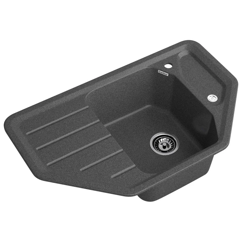 Кухонная мойка GranFest CORNER C-800E графит — Изображение 2