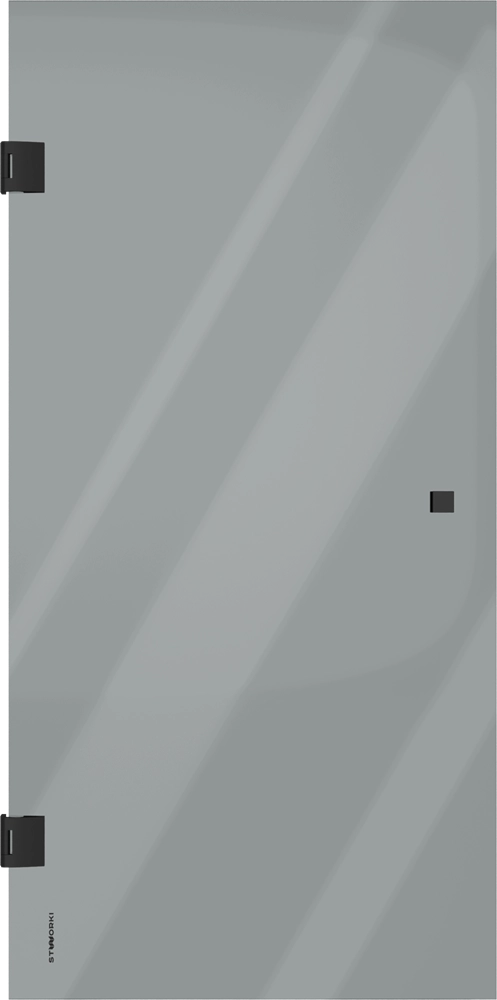 Шторка на ванну STWORKI Ольборг распашная, 70х140, профиль черный матовый, тонированное стекло 58312 583122 Шторка на ванну STWORKI Ольборг распашная, 70х140, профиль черный матовый, тонированное стекло 58312 583122