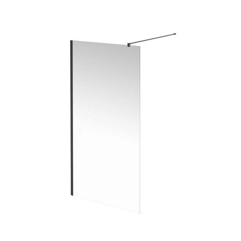 Душевая перегородка Kerama Marazzi Vetro 100х195 VE.100.WI.BLK.M матовый черный — Изображение 1