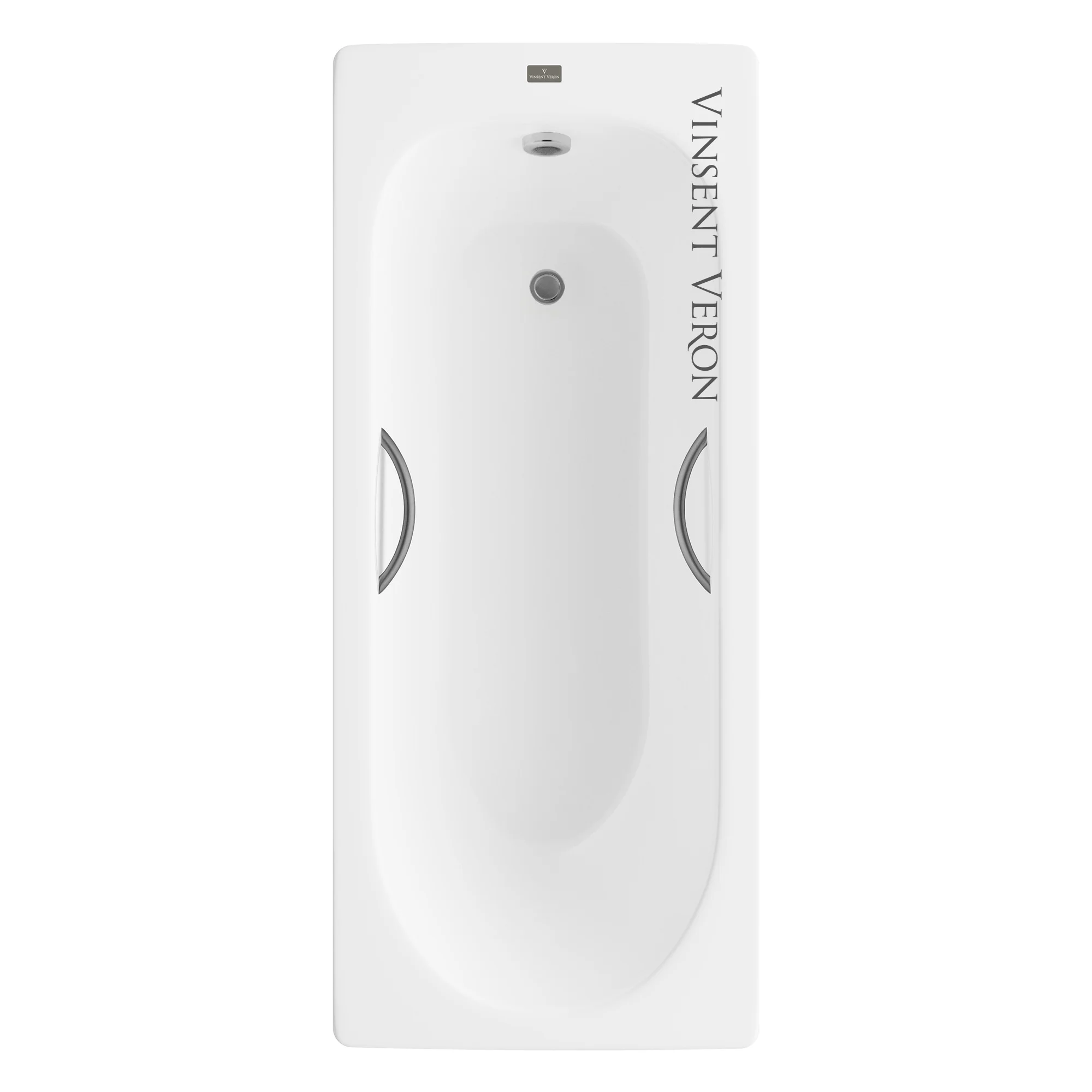Ванна чугунная Vinsent Veron Soissons 170x70x42 VCN1707042H/VH0015GM с ручками оружейная сталь Ванна чугунная Vinsent Veron Soissons 170x70x42 VCN1707042H/VH0015GM с ручками оружейная сталь