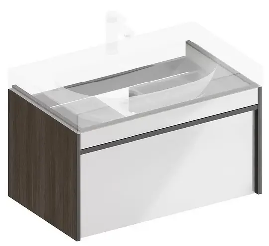 Тумба под раковину Kerama Marazzi Modula MOD.80.1+1\AR подвесная 80 арабика — Изображение 1