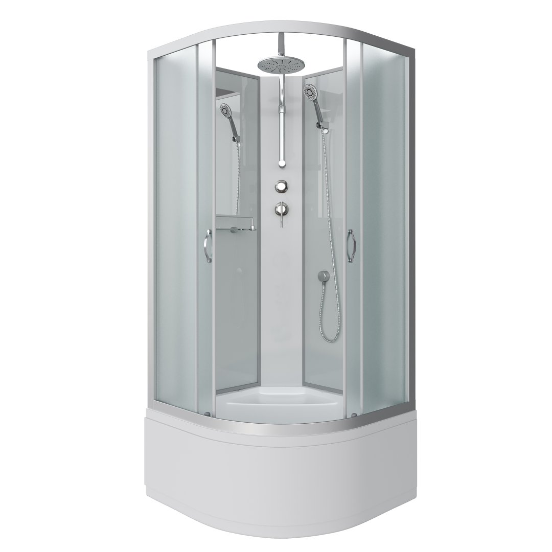 Душевая кабина Niagara Classic NG-2309-14BKT (1000х1000х2100) высокий поддон (40см) стекло матовое 23091424BKT Душевая кабина Niagara Classic NG-2309-14BKT (1000х1000х2100) высокий поддон (40см) стекло матовое 23091424BKT