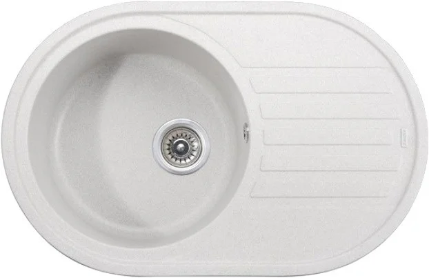 Кухонная мойка Kaiser Белая (овальная) KGM-7750-W Кухонная мойка Kaiser Белая (овальная) KGM-7750-W