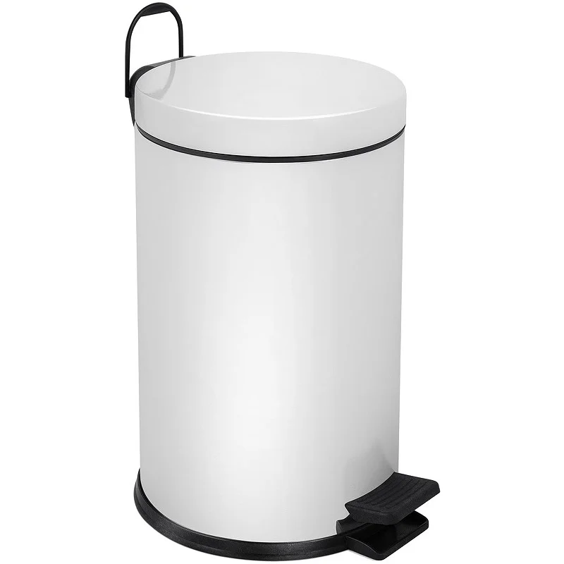 Корзина для мусора BERGES для мусора с педалью 12 л, белое 122004 Корзина для мусора BERGES для мусора с педалью 12 л, белое 122004