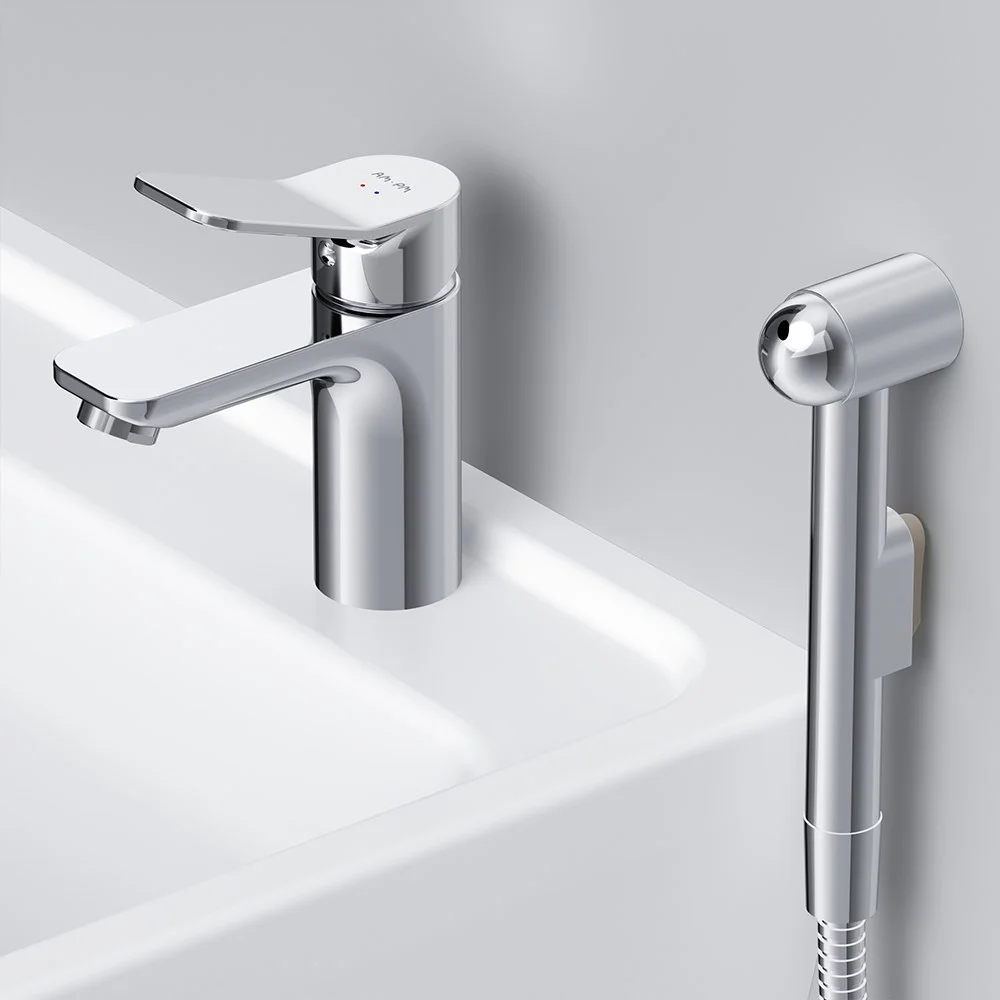 Смеситель для раковины AM.PM X-Joy F85A03000 с Гигиенический душем Смеситель для раковины AM.PM X-Joy F85A03000 с Гигиенический душем