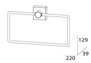 Полотенцедержатель FBS Esperado ESP 022 Полотенцедержатель FBS Esperado ESP 022