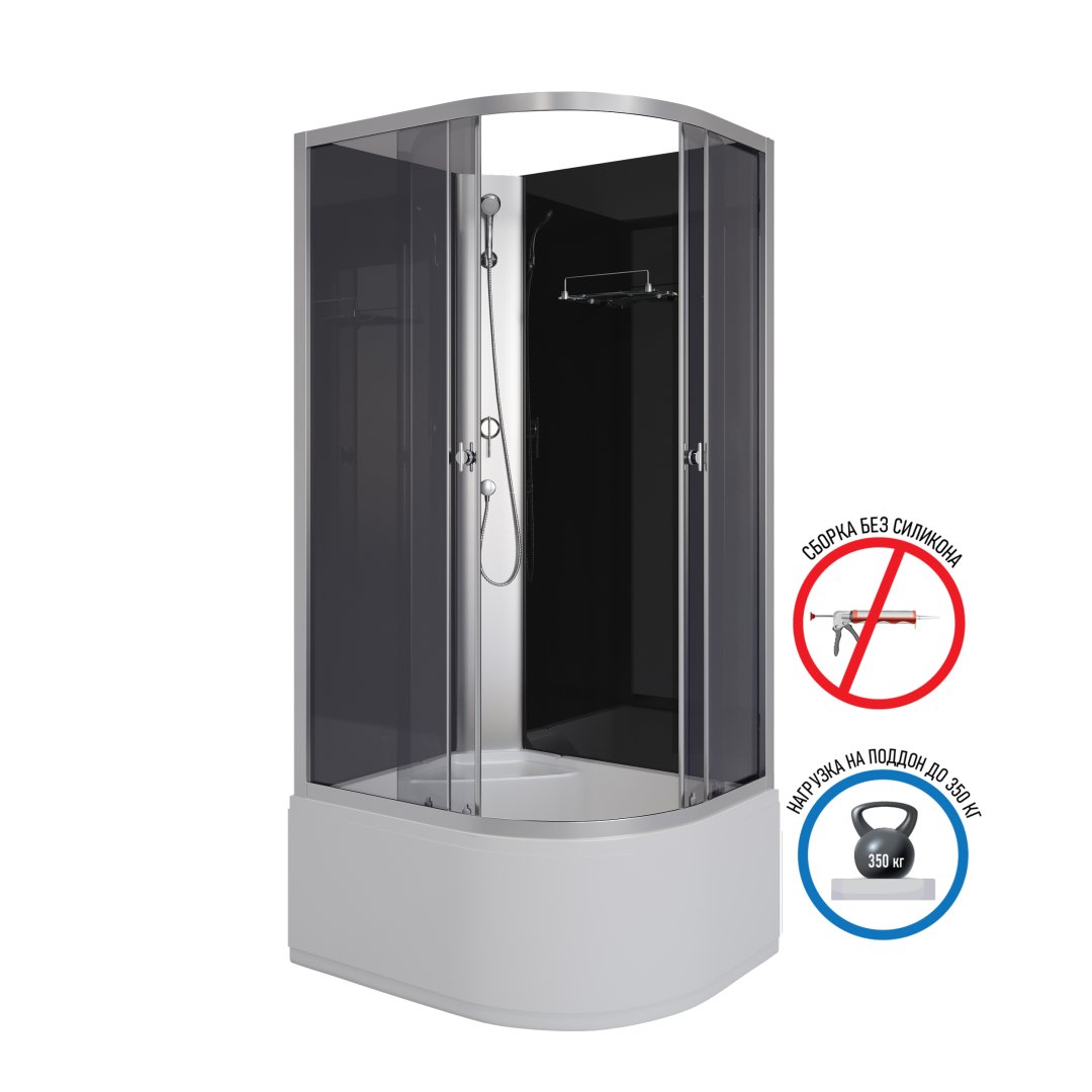 Душевая кабина Niagara Eco E90/80/40L/TN/BK (900х800х1950) E90/80/40L/TN/BK Душевая кабина Niagara Eco E90/80/40L/TN/BK (900х800х1950) E90/80/40L/TN/BK