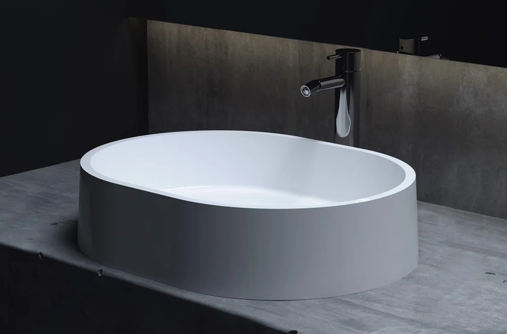 Раковина Salini GLORIA 11 1102211MN S-Stone покраска по RAL снаружи, накладная, матовая Раковина Salini GLORIA 11 1102211MN S-Stone покраска по RAL снаружи, накладная, матовая