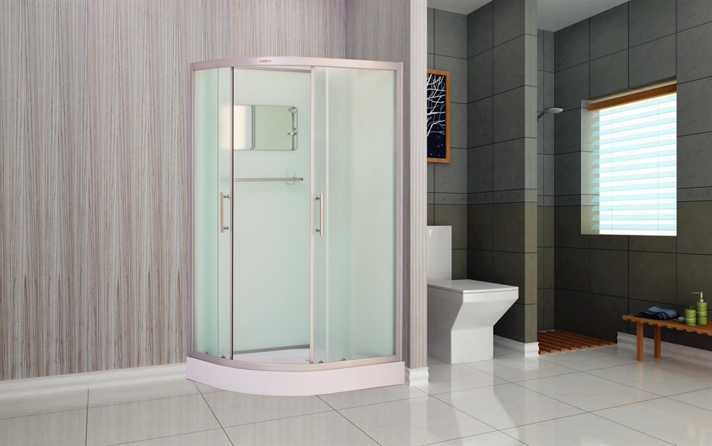 Душевая кабина Esbano ELEGANCIA (ESKB115CR) полукруглая без крыши EST-115CRight: 115x85x210см Душевая кабина Esbano ELEGANCIA (ESKB115CR) полукруглая без крыши EST-115CRight: 115x85x210см